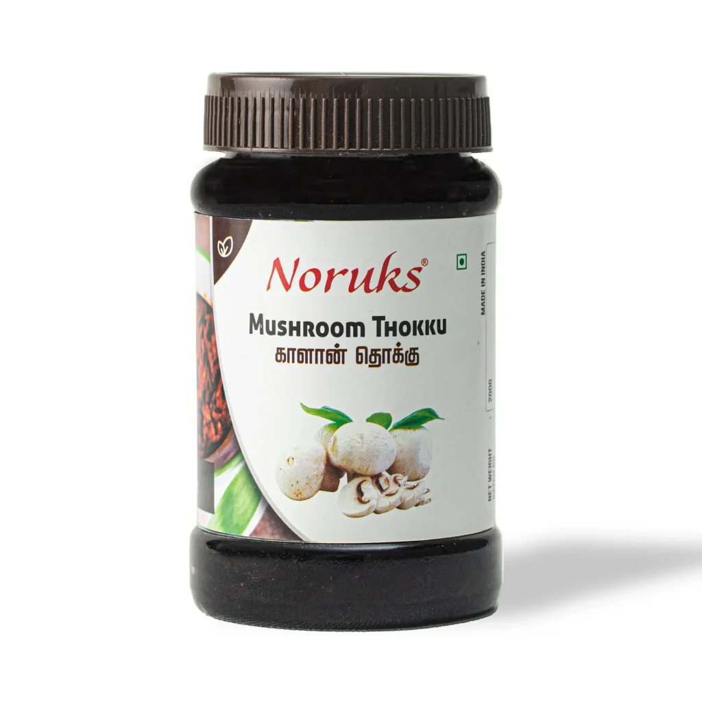 Buy The Best Mushroom Thokku From Noruks Online - Healthy Indian Snack