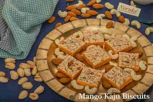 Buy Kaju Biscuits mango Flavour Online From Noruks