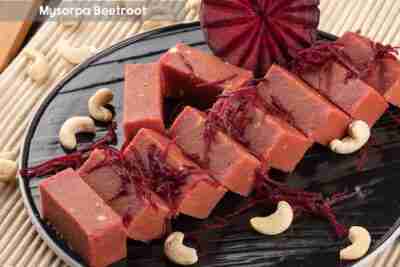 Buy Beetroot Ghee mysore pak at Noruks online